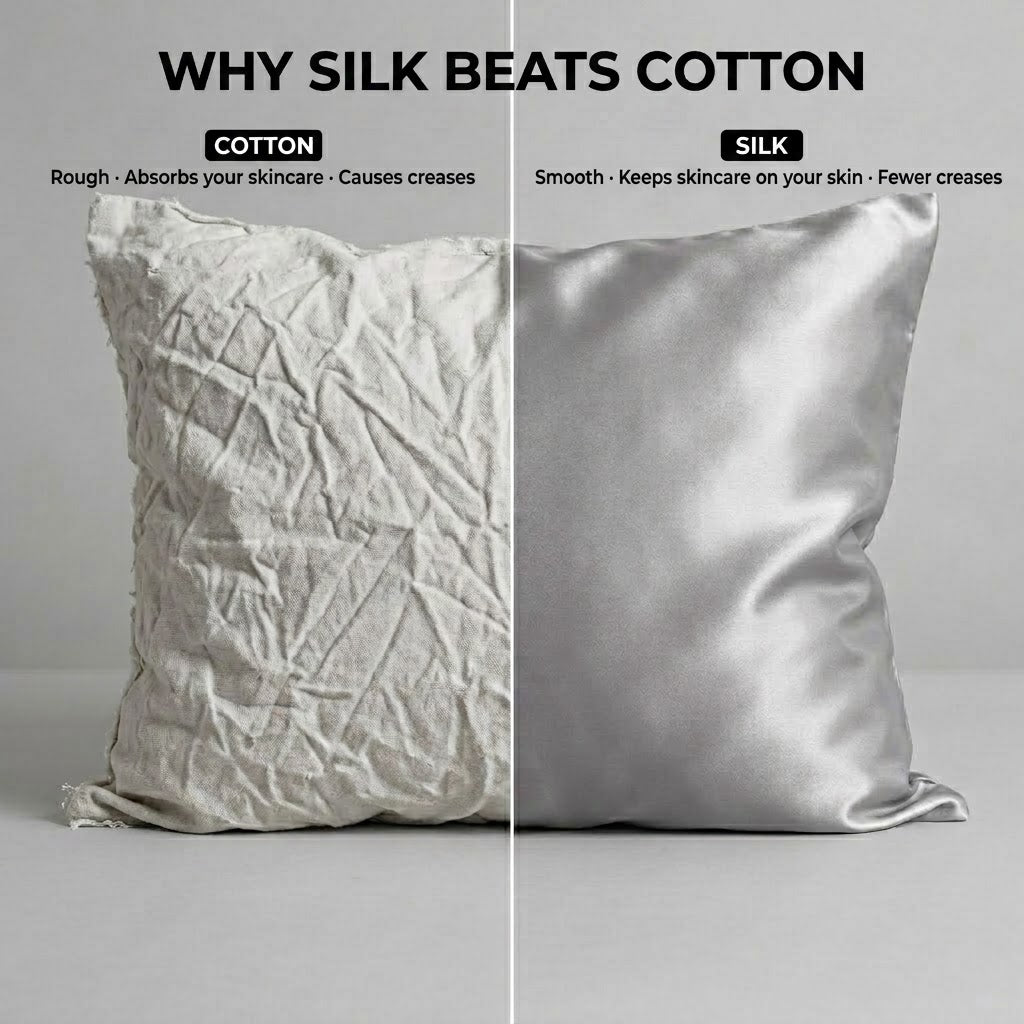 SilkGlow™ — 100% Mulberry Silk Pillowcase for Hair & Skin